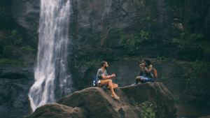 Camping in the waterfalls