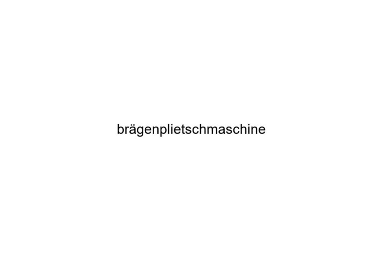 brgenplietschmaschine