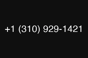 +1 (310) 929-1421