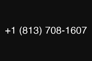 +1 (813) 708-1607